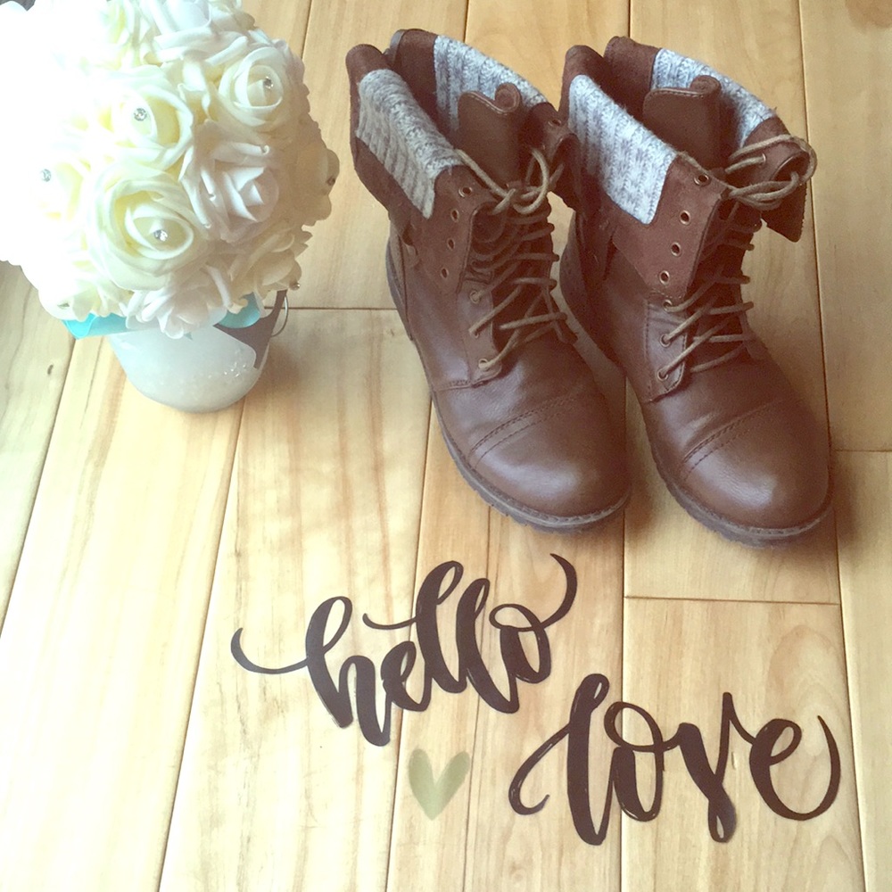 | black poppy combat boots |